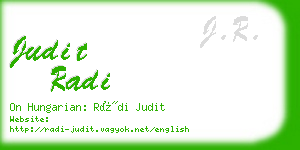 judit radi business card